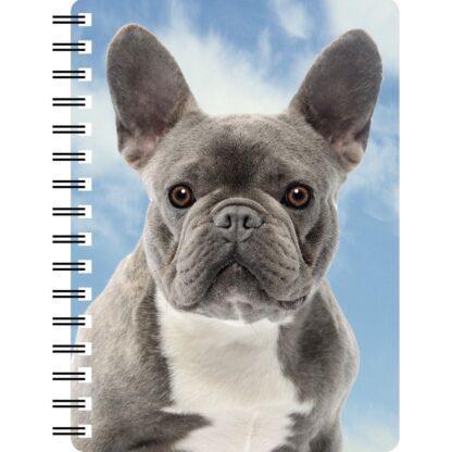 030717122486 3D Notebook French Bulldog Blue