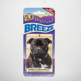 5030717100248 Staffordshire Bull Terrier Brindle Air Freshener