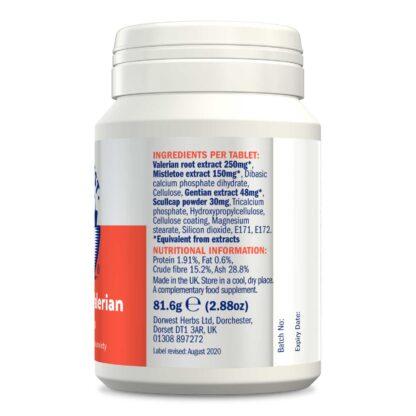 Dorwest Scullcap and Valerian 200 Tablets.