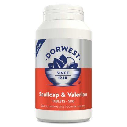 Dorwest Scullcap and Valerian 500 Tablets.