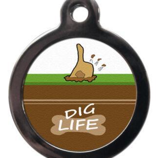 Dig Life CA48 Cartoon Dog ID Tag