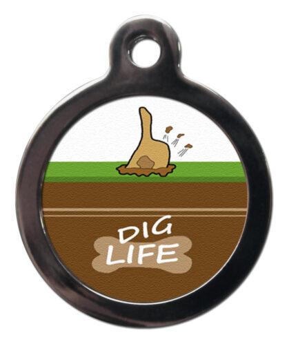 Dig Life CA48 Cartoon Dog ID Tag