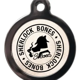 Sherlock Bones FT37 TV and Movie Themes Dog ID Tag