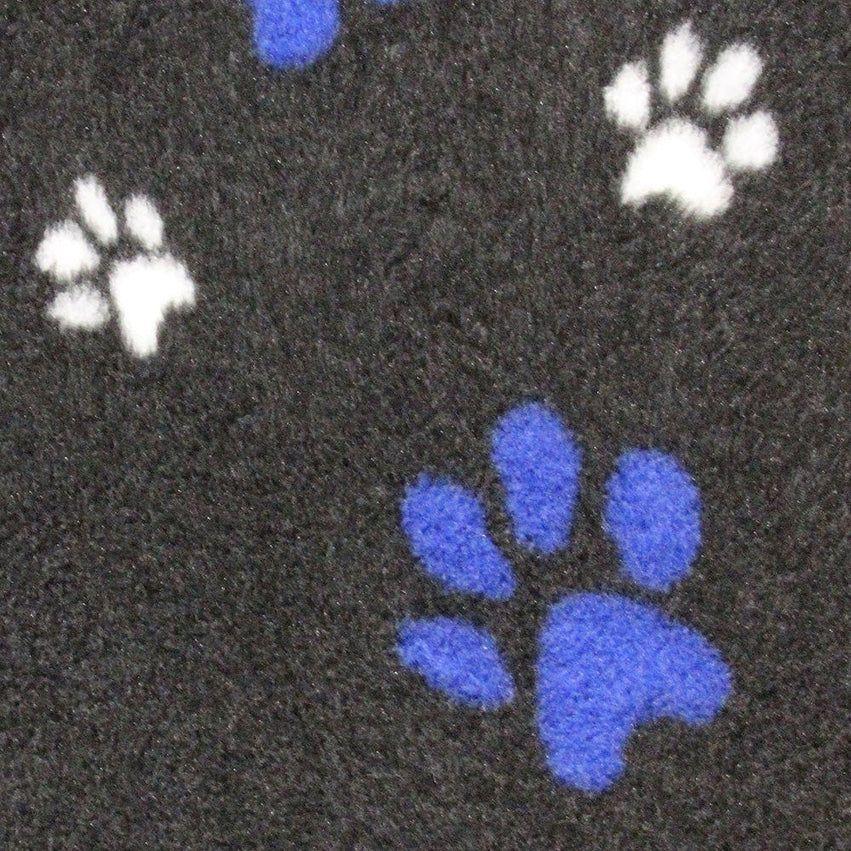 ProFleece Non-Slip Pet Vet Bedding: Charcoal/Blue/White