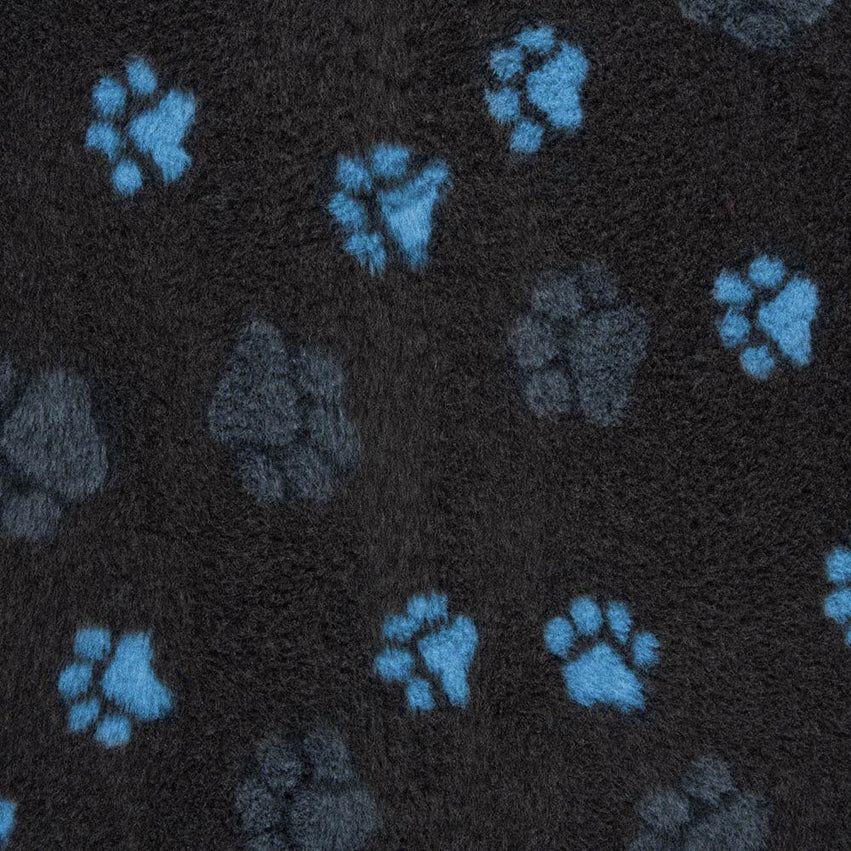 ProFleece Non-Slip Premium Charcoal Vet Bedding - Charcoal/Ocean Blue