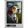 Beagle Pet Portrait - Country