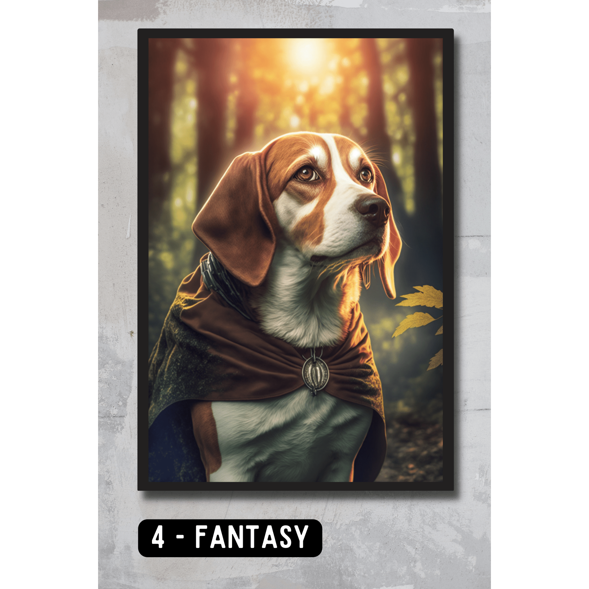 Beagle Pet Portrait - Fantasy