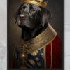 Please follow and like us: Black Labrador Pet Portrait - Royal