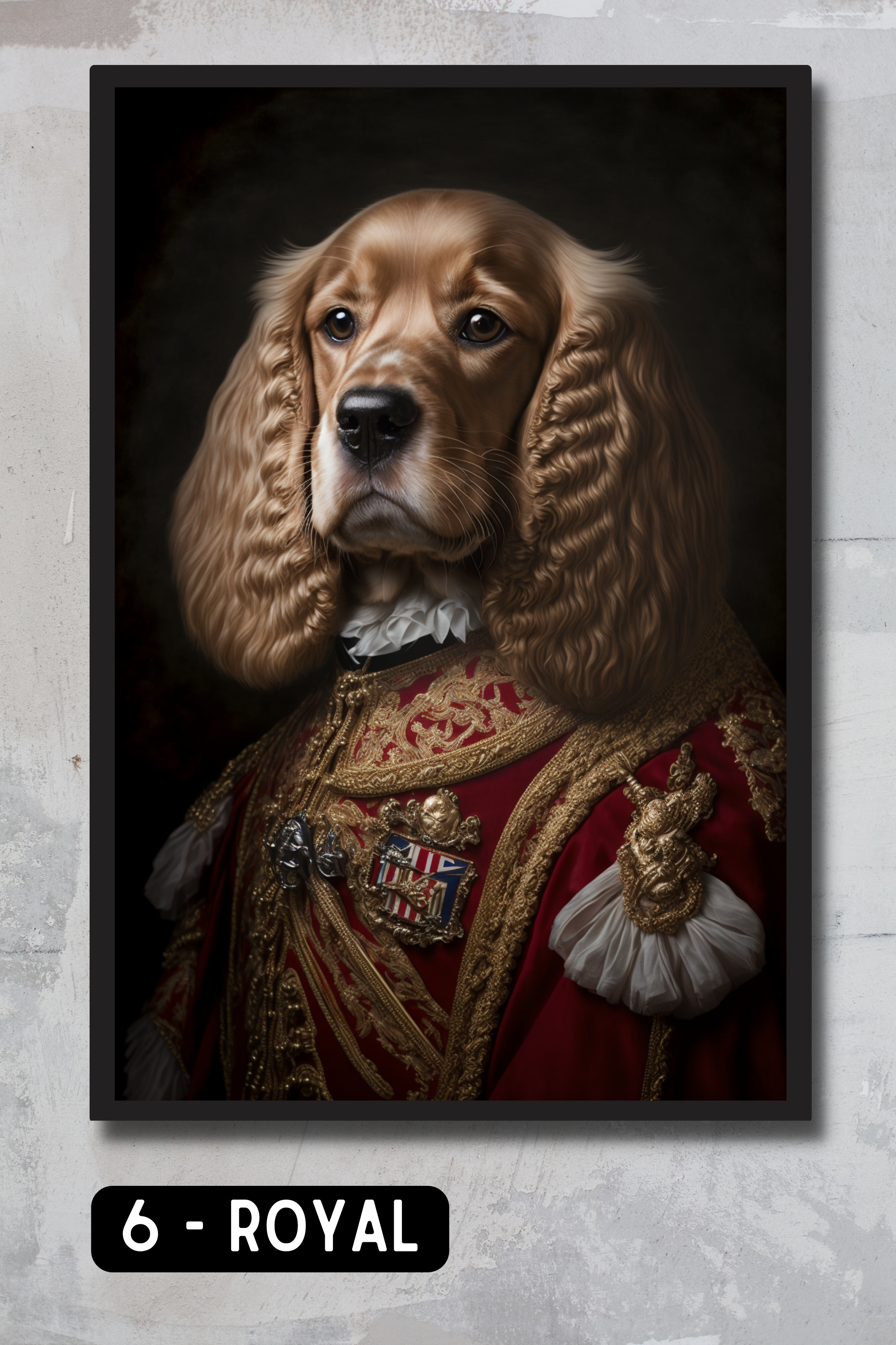 Cocker Spaniel Pet Portrait - Royal