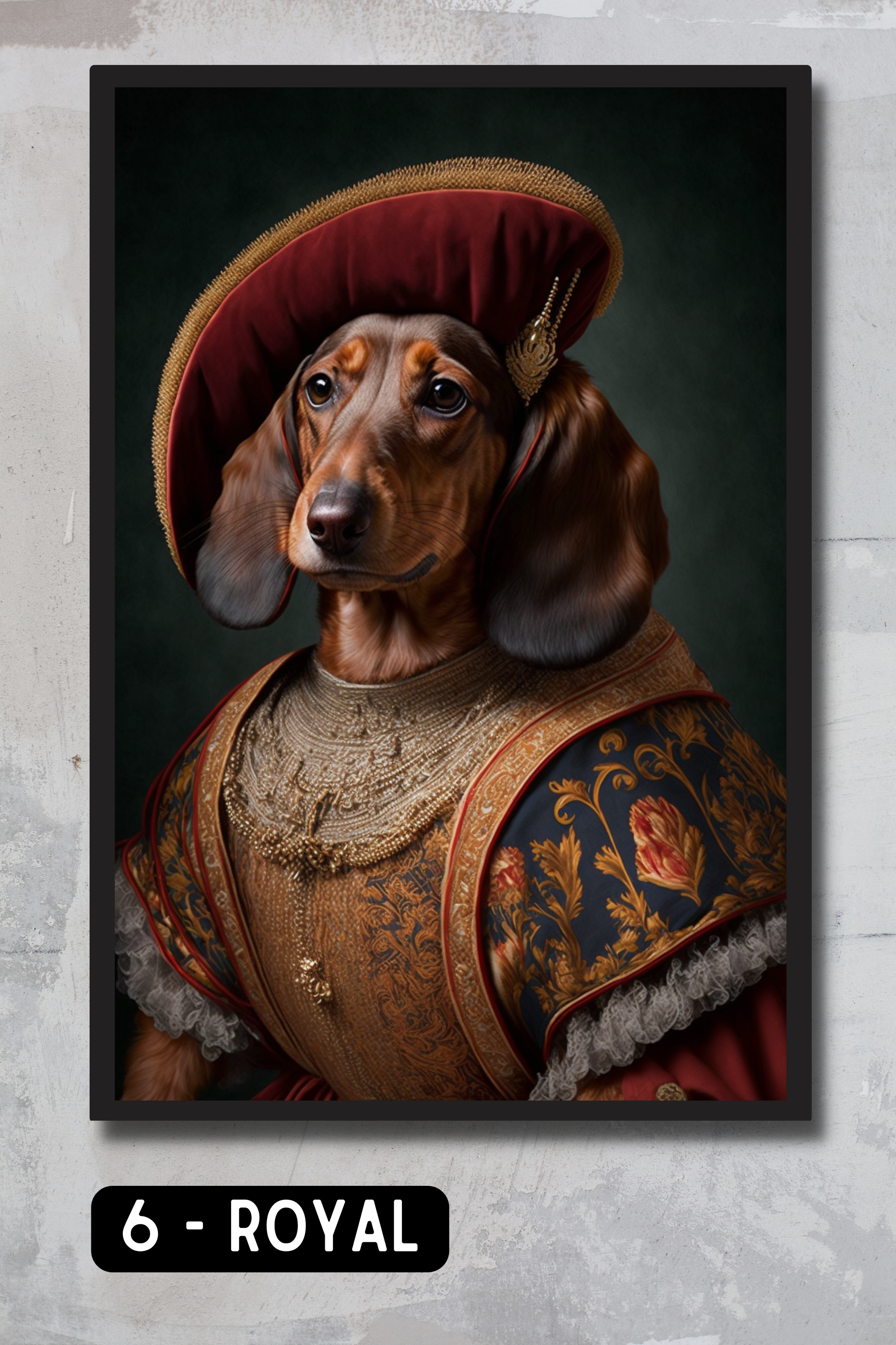 Dachshund Pet Portrait - Royal