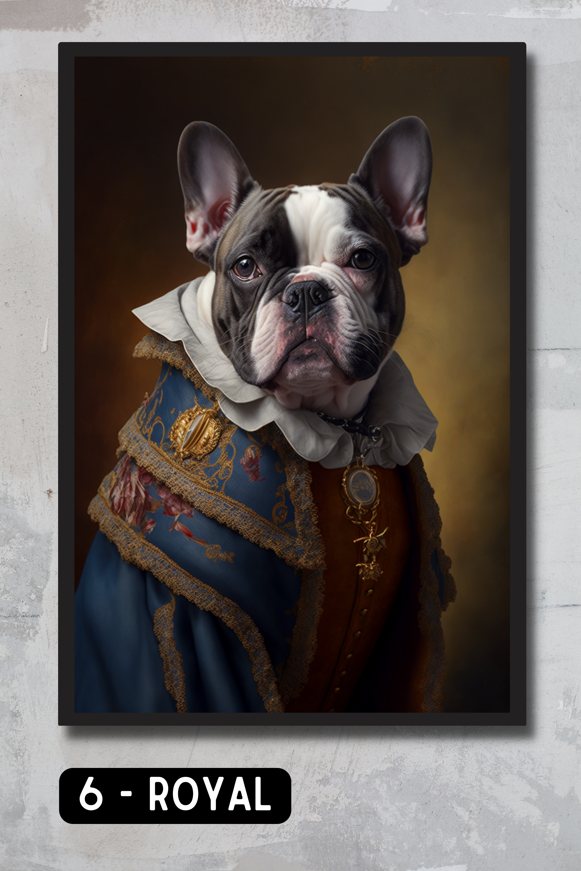 French Bulldog Pet Portrait - Royal