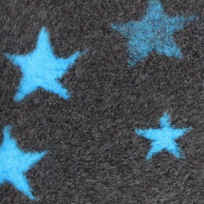 ProFleece Non-Slip Star Print Vet Bedding: Charcoal/Teal
