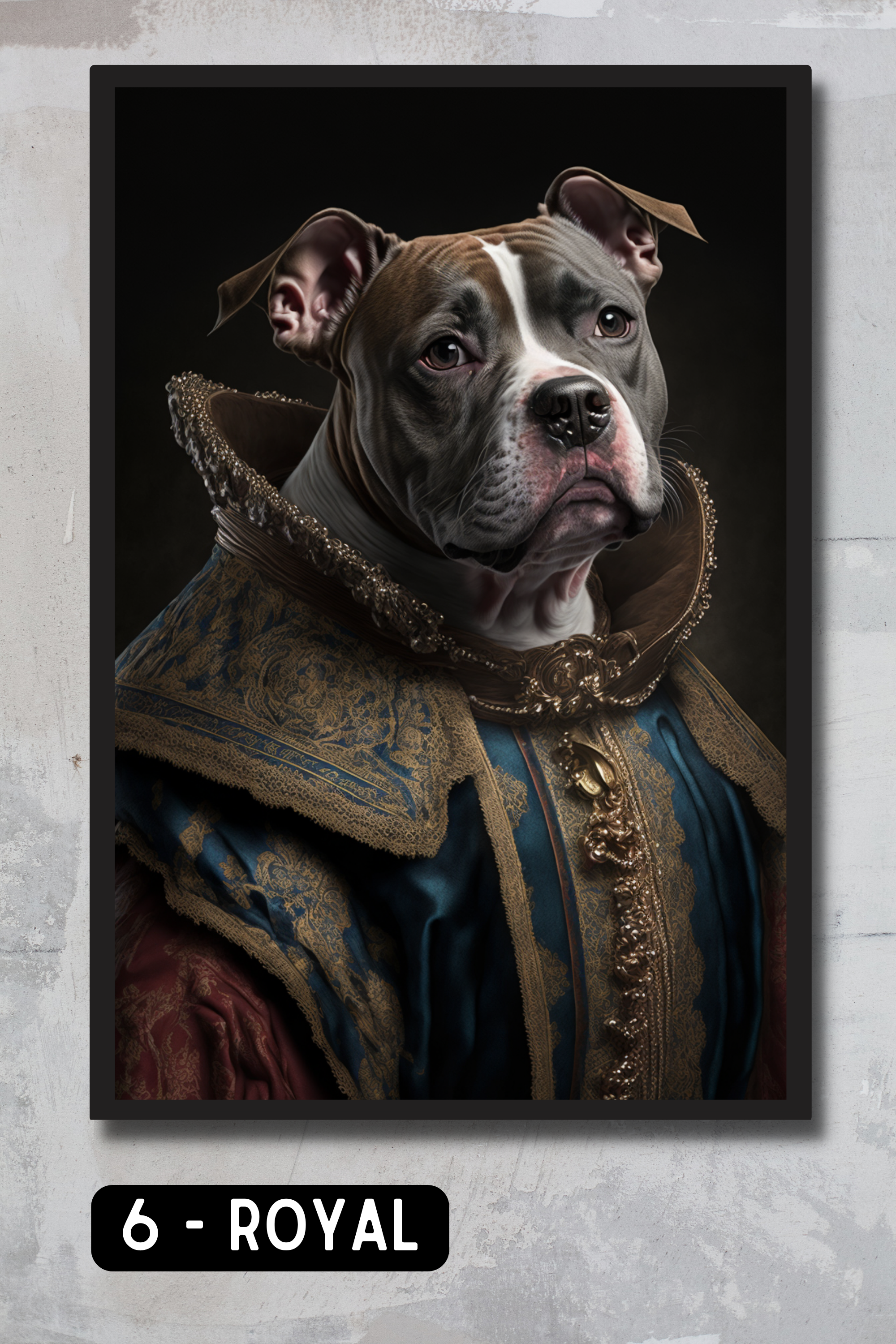 Staffordshire Bull Terrier Pet Portrait - Royal