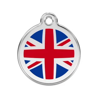 UK Flag Enamel Dog ID Tag