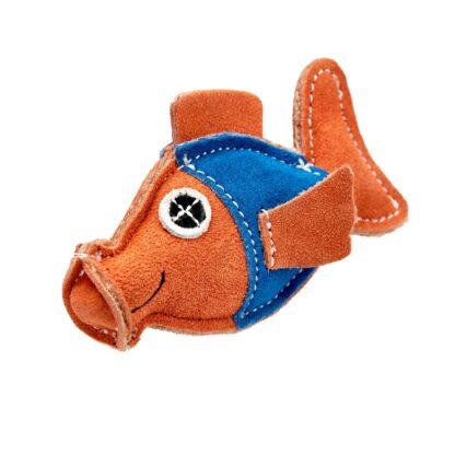 610696121110 Green and Wild's Goldie the Goldfish eco friendly jute dog toy.
