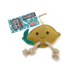 703625146046 Green& Wild's Libby the Lemon eco jute toy
