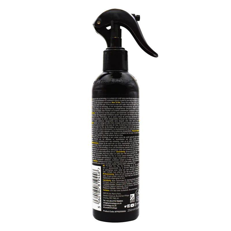 5060180819446 Animology Pre-wash Fox Poo Deodorising Dog Spray 250ml