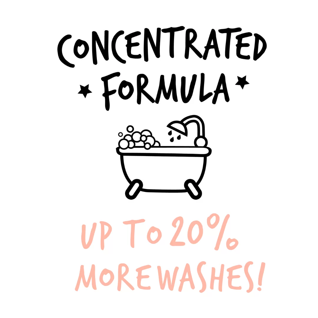 Bugalugs Concentrated Formula - up to 20% more washes.