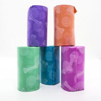 632039904822 Bags on Board Fashion Poop Bags roll of 14. Choice of five colours.
