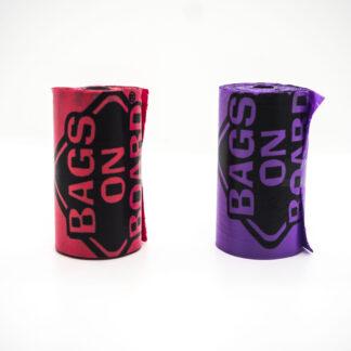 632039904815 Bags on Board Triple Berry Poop Bags roll of 14. Choice of Red or Purple.