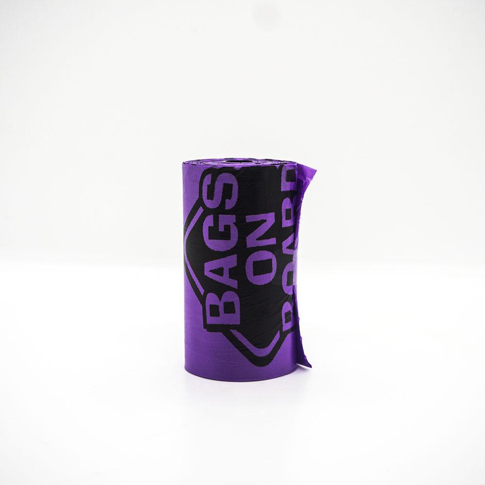632039904815 Bags on Board Triple Berry Poop Bags roll of 14. Purple.
